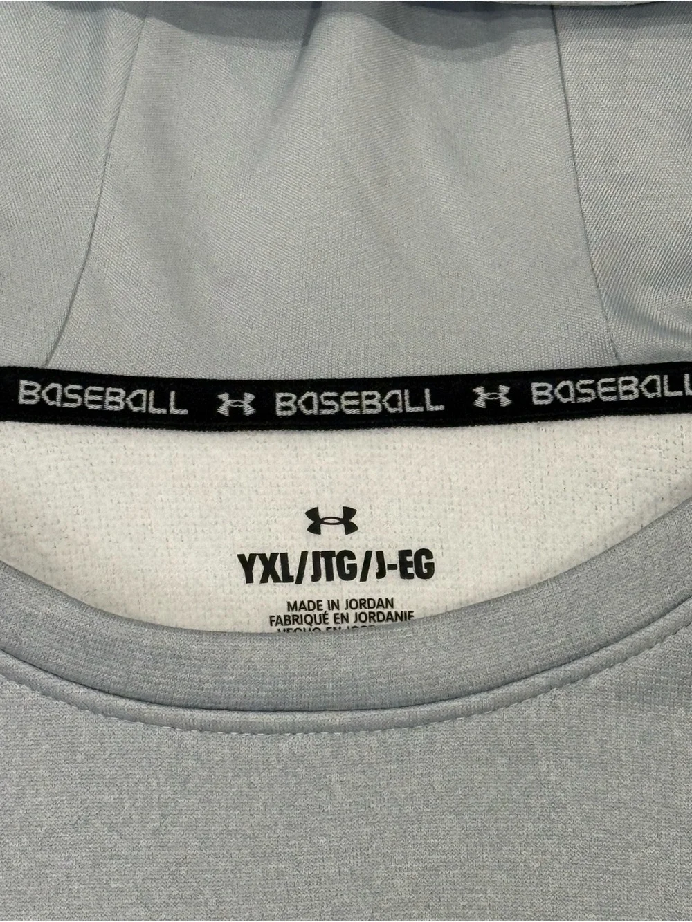 Under Armour Light Gray Performance Hoodie with Front Pocket